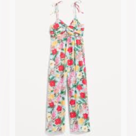 Old Navy floral jumpsuit EUC - Picture 1 of 3